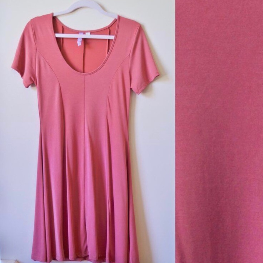 Coral Swing Dress